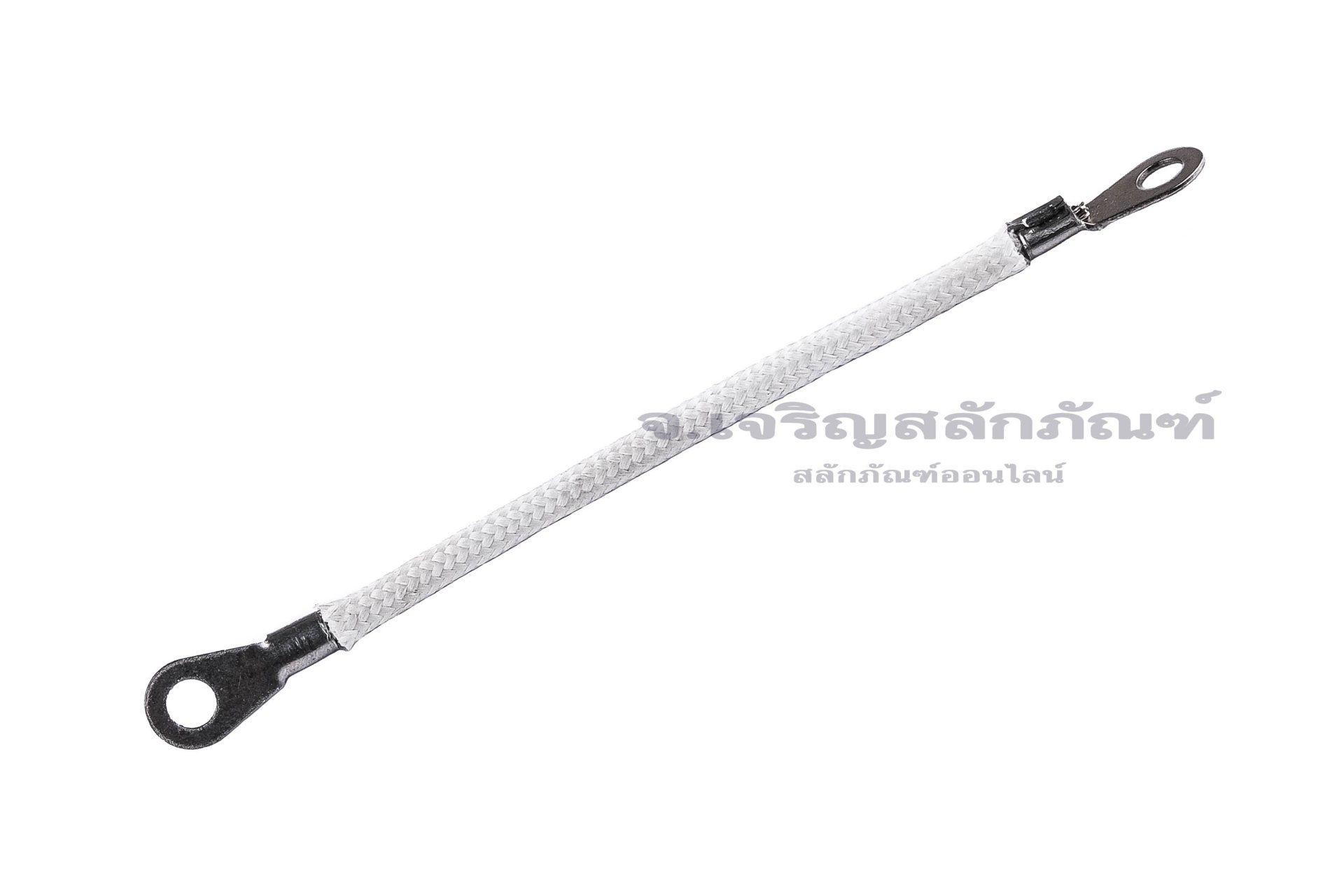[E] สายกราวด์ สายถัก นิกเกิลบริสุทธิ์ ครอบสายทนความร้อน 1000 องศา ขนาด 4 sq.mm ยาว 100 mm